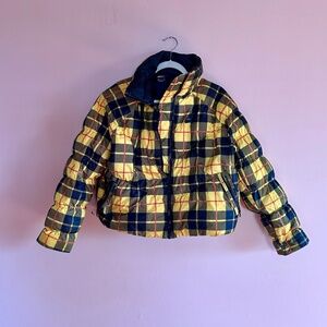 Nike Plaid Puffer Jacket (S)